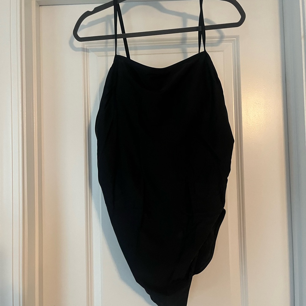 Elegant Black One-Piece Swimsuit